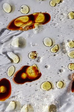 Abstract oil drops