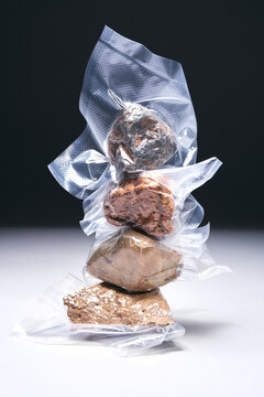 Vacuum packed rocks
