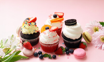 red velvet cupcakes for dessert and gift