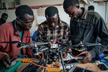 Innovative Drone Development for Remote Vaccine Delivery in Tech Workshop - Global Health Solution Concept