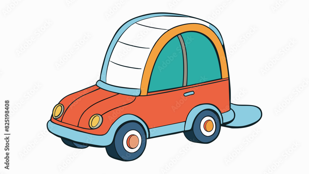 Poster A foot is like a compact vehicle for transportation allowing us to move from place to place. It has a curved shape with a heel at the back and a. Cartoon Vector.