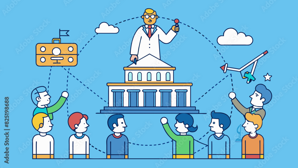 Poster a government is like a coach guiding and directing its citizens towards common goals and providing s