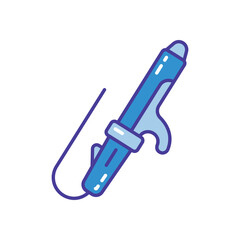 Curling Wand vector icon