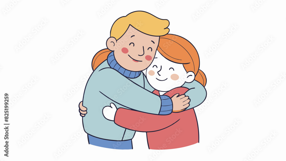 Poster a hug from a loved one that is firm and comforting but not suffocating. its a perfect balance of war