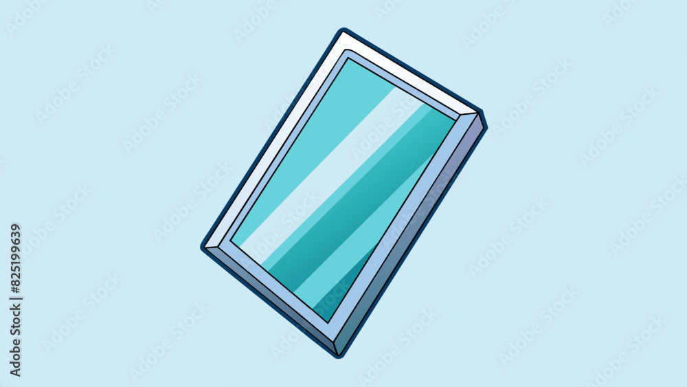 Poster A lightweight and transparent element often found in windows and mirrors. It has a high melting point and is a good conductor of heat. It can also be. Cartoon Vector.