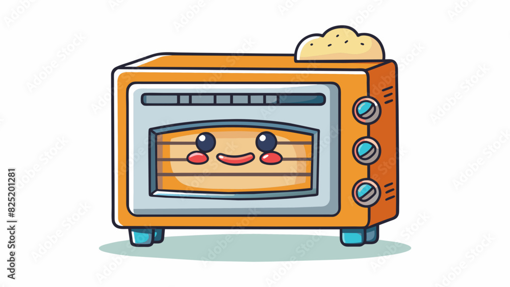 Poster An oven must have a temperature range of 100500 degrees Fahrenheit and be equipped with a timer that can be set for up to 2 hours.. Cartoon Vector.
