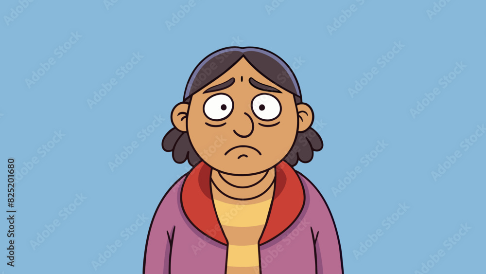 Leinwandbilder a persons downturned lips droopy eyelids and slumped shoulders reflecting a sad and defeated express