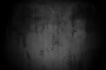 Old wall texture smeared engine oil cement dark black gray  background abstract grey color design...