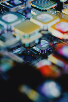Extreme Close-up of Supercomputer