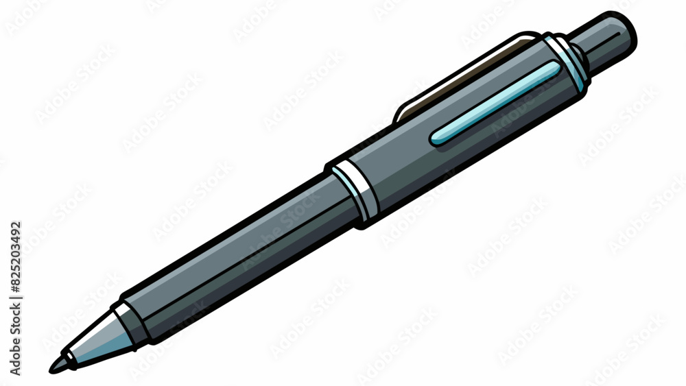 Poster a sleek black pen with a smooth grip and precise ink flow. its an essential writing instrument for a