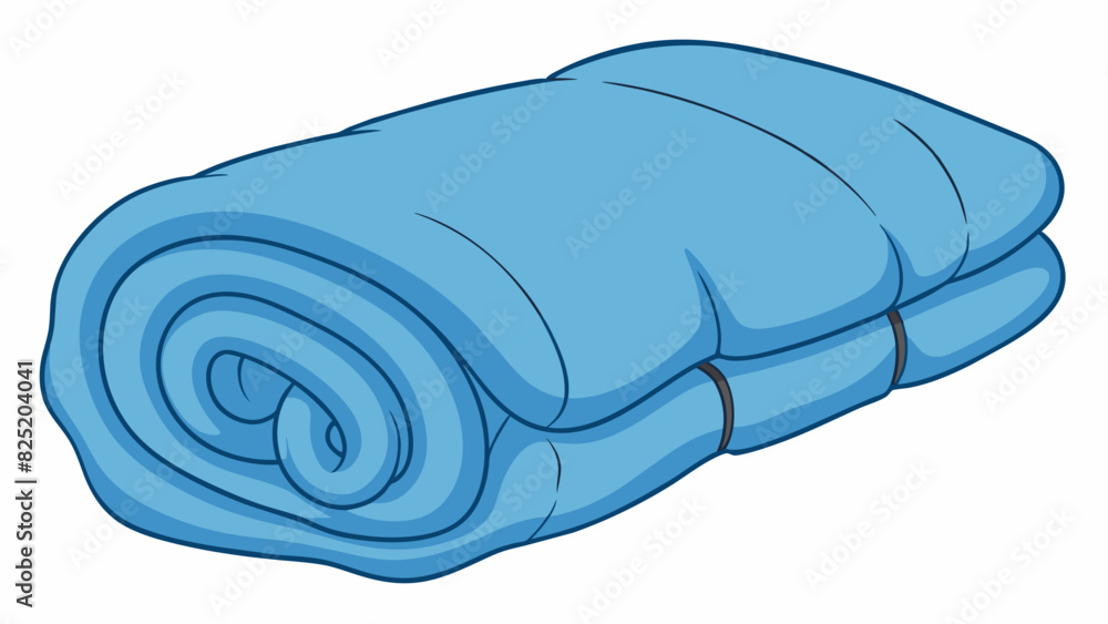 Poster A soft and plush blanket made of highquality fibers that are both durable and able to retain warmth providing comfort and coziness.. Cartoon Vector.