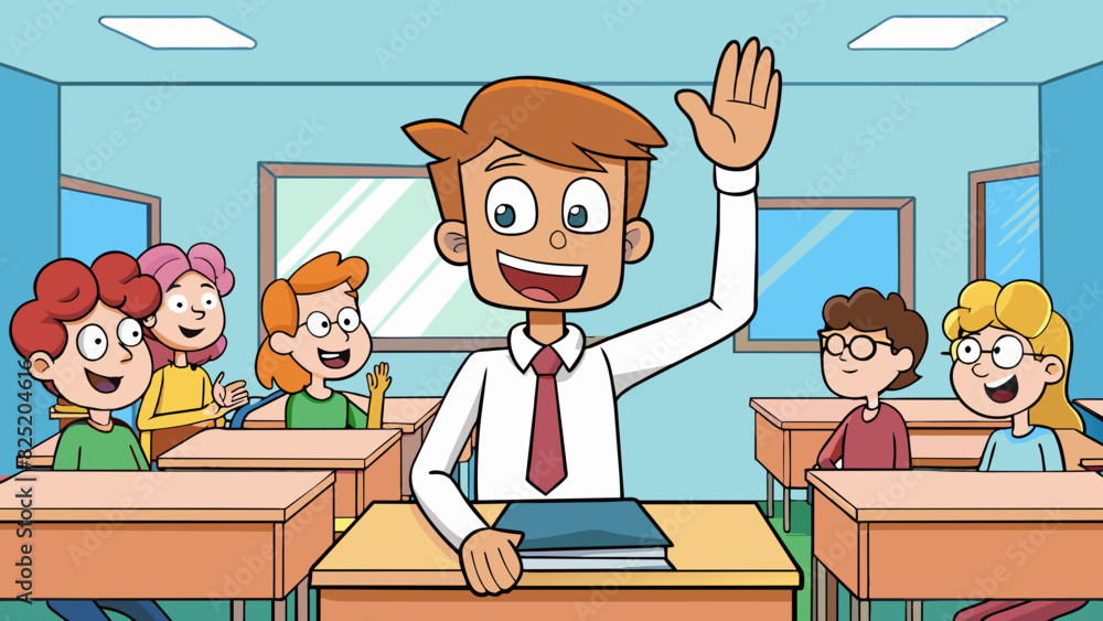 Poster as the student raised their hand in class their voice quivered with nerves. however their determinat
