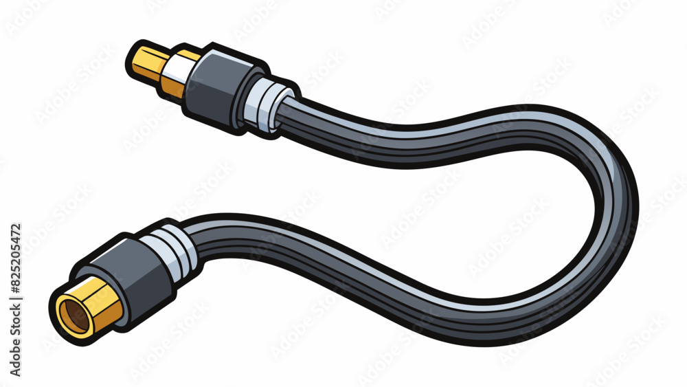 Poster a thick black cable with metal connectors on each end used to transfer data between electronic devic
