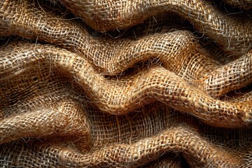 A piece of brown fabric with a wavy texture