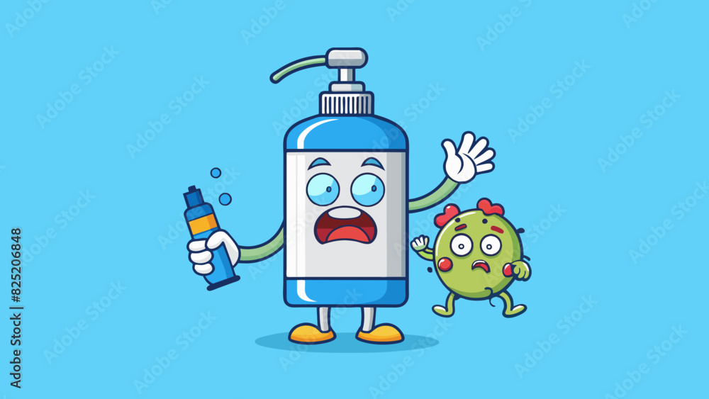 Poster during a flu outbreak there is a high demand for hand sanitizer. the demand is caused by the desire 