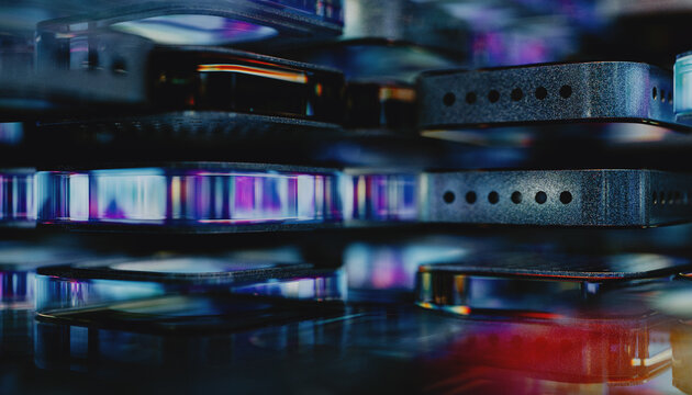 Extreme Close-up of Supercomputer