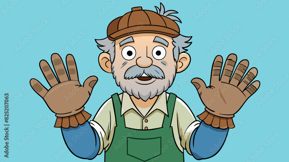 Poster his hands were calloused and weathered evidence of the hard labor he put in every day to provide for