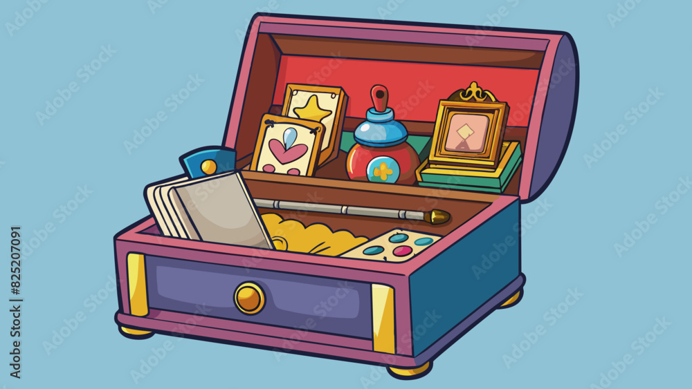 Poster hidden gifts a small velvet box hidden at the back of a drawer filled with trinkets and mementos col