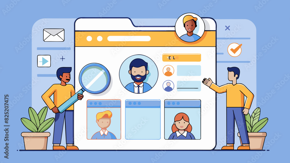 Poster Indeed is a large online platform that connects job seekers to potential employers through its userfriendly interface. The layout consists of a clean. Cartoon Vector.