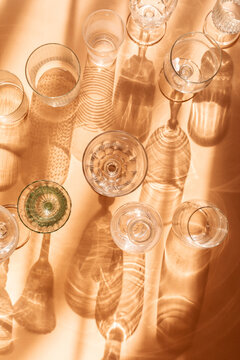 Peach Glass Reflections