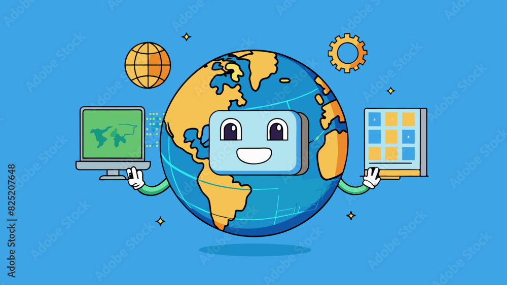Fototapete In the digital world a bit is a single unit of data represented by either a 0 or 1. It is the smallest unit of measurement in computing and is. Cartoon Vector.