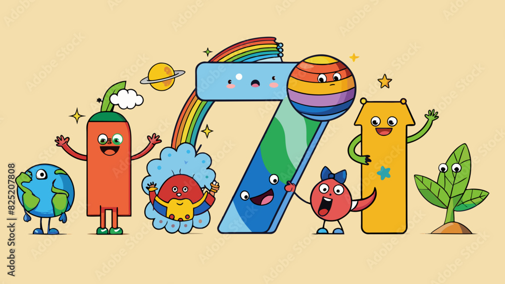 Poster in the natural world seven is often seen as a significant number. for example there are seven colors