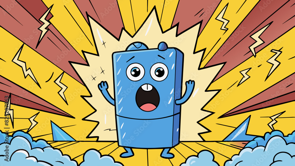 Poster It was a deep and booming voice like thunder rolling in the distance making its presence known in the room.. Cartoon Vector.