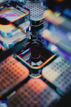 Extreme Close-up of Supercomputer