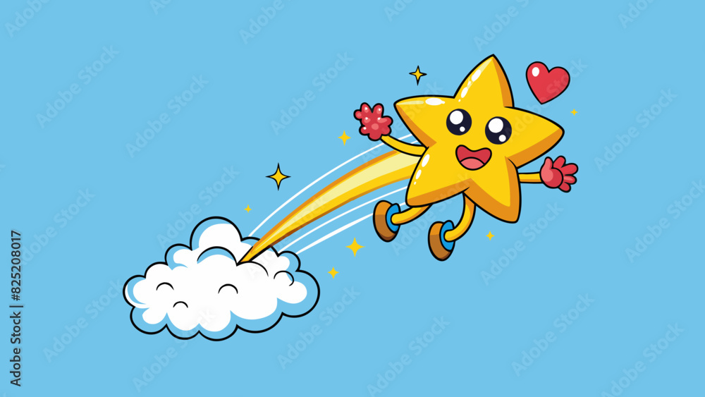 Poster love is like a shooting star fleeting yet magical leaving a trail of awe and wonder in its wake.. ca