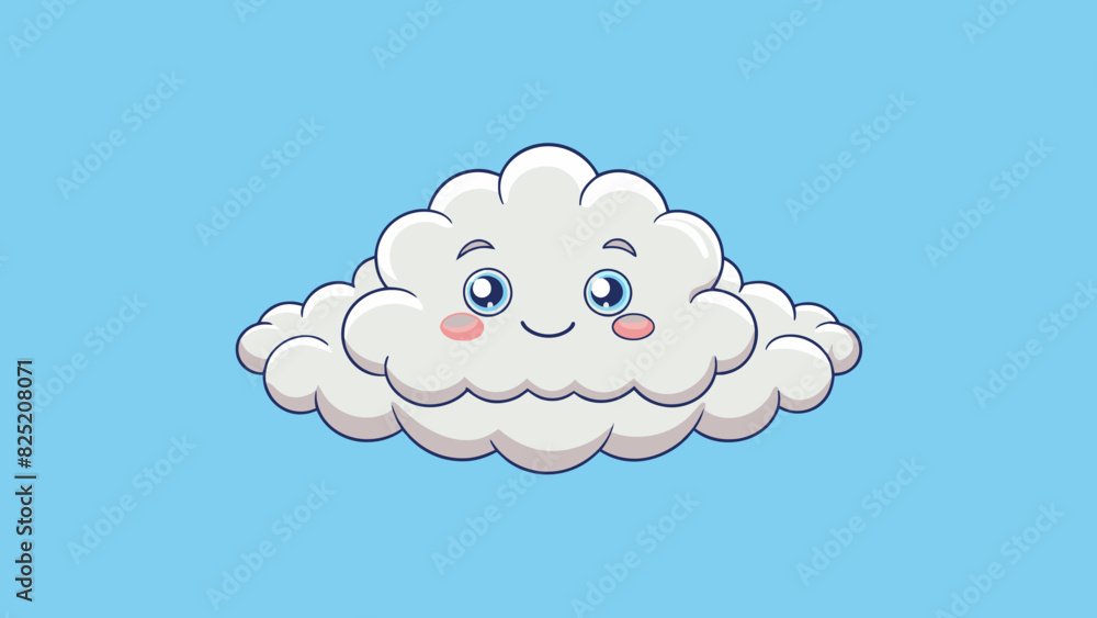Poster Mommy is a soft and fluffy cloud floating gracefully above always there to catch you when you fall and lift you up with love.. Cartoon Vector.