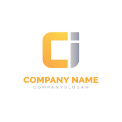 Letter CI logo design, vector logo design 