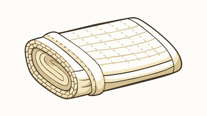 Obtaining a towel from the closet The towel is rectangular in shape and made of soft white cotton material. It has a woven pattern on one side and a. Cartoon Vector.