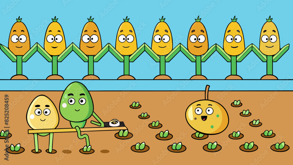Poster Planting Seeds If you have a pack of 24 seeds and want to plant them in 6 rows each row would have 4 seeds in it evenly dividing the total number of. Cartoon Vector.