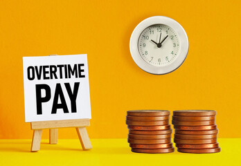 Overtime pay is shown using the text