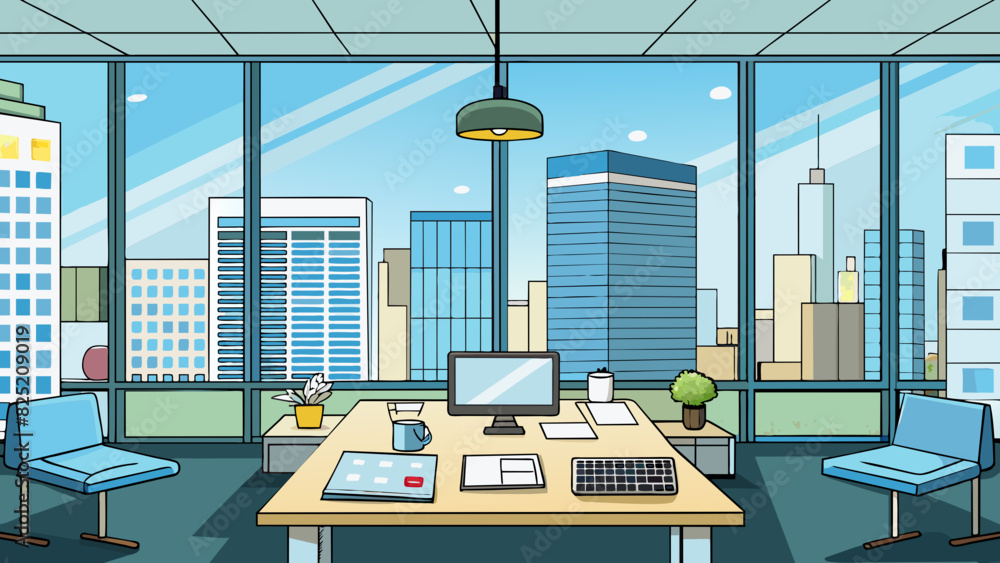 Poster the accounting department is located on the second floor of the office building. it has a large wind