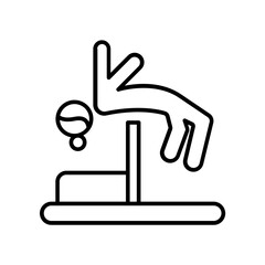 High Jump icon. outline icon