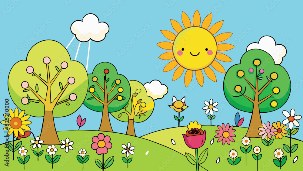 Aufkleber the first quarter of the year is marked by the awakening of nature as flowers bloom and leaves sprou