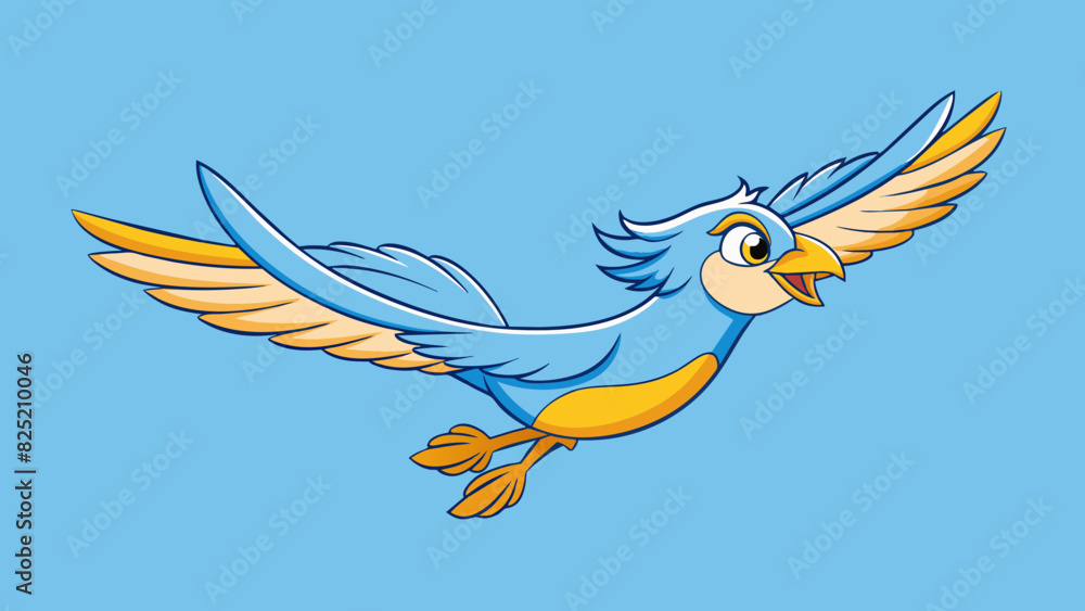 Aufkleber the graceful flight of a soaring bird gliding effortlessly on the wind currents its feathers ruffled