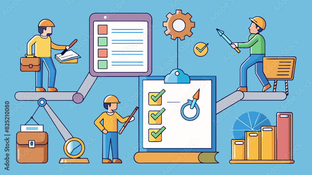 Poster The general rule of thumb for this task was to start with the basics and work your way up. The first step was gathering all necessary materials and. Cartoon Vector.