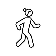 Race Walking icon. outline icon