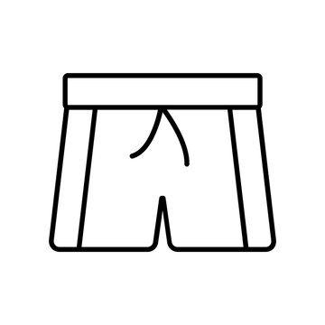 recommend clip art: Shorts icon. outline icon