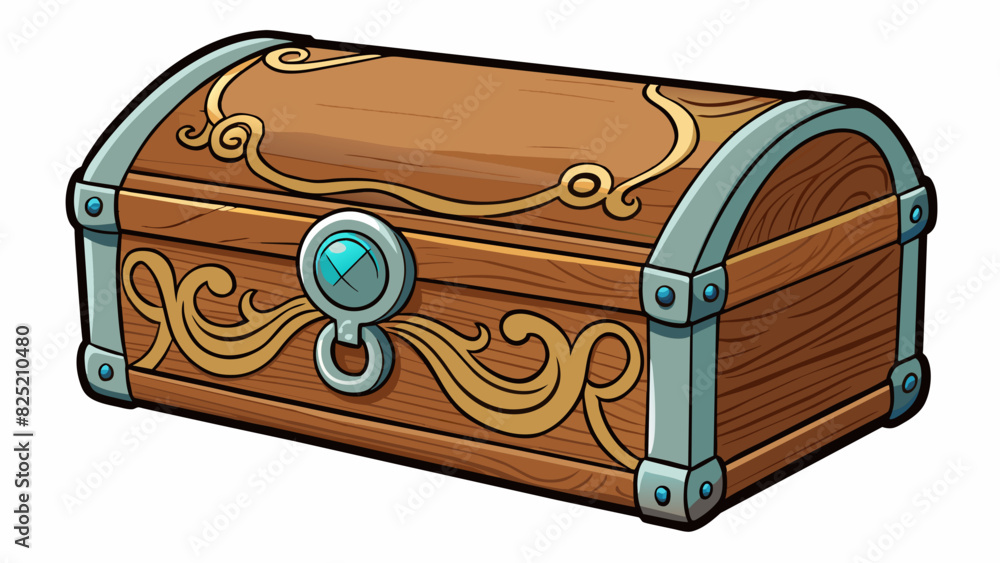 Poster the mention was a small wooden jewelry box with intricate carvings and a silver latch lined with sof