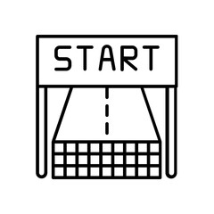 Start icon. outline icon