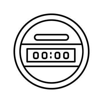 recommend clip art: Speedometer icon. outline icon