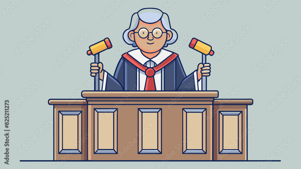 Poster the speaker of parliament stands at a tall podium clad in formal attire and holding a gavel. they ca