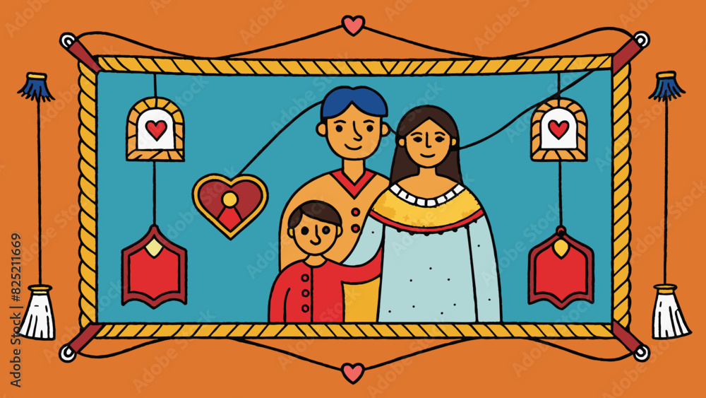 Poster the wifes love for her family was akin to a delicate intricate tapestry. each thread represented a u