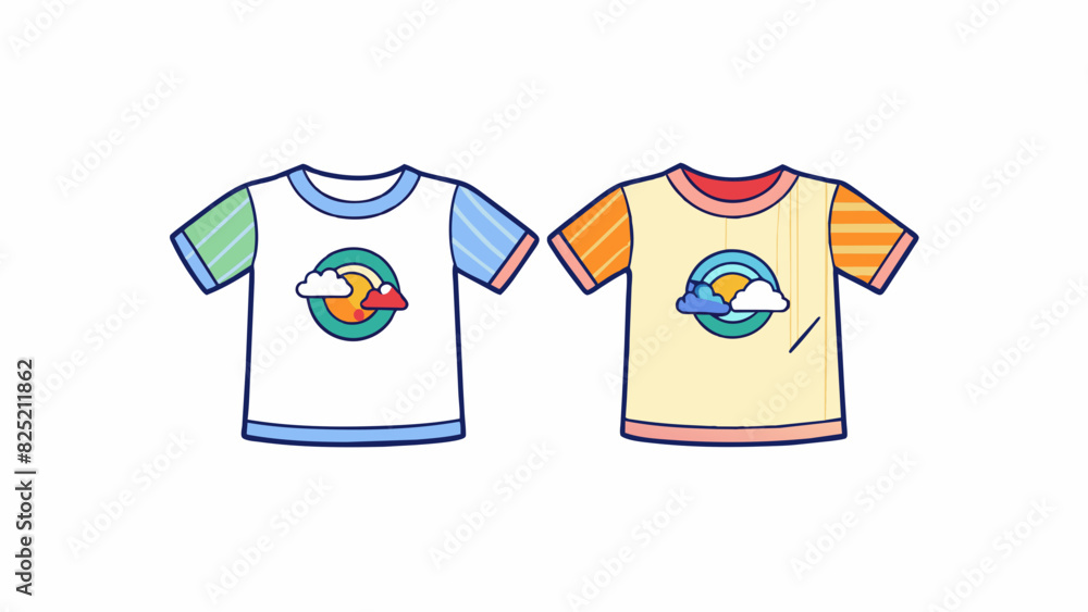 Poster two cotton tshirts both tshirts are made of soft lightweight fabric with a slight stretch. they have