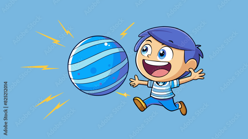 Poster when the ball was thrown the child caught it with lightningfast reflexes responding to the challenge