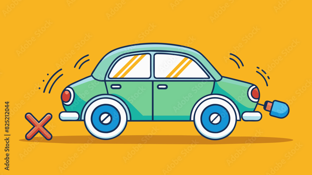 Poster when a cars engine is turned off it enters a state of rest. the wheels stop turning the noise from t