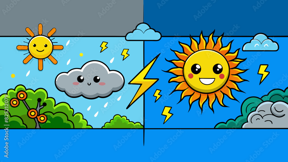 Poster whether it is a sunny day or a stormy day the color of the sky can tell you a lot. a bright clear bl